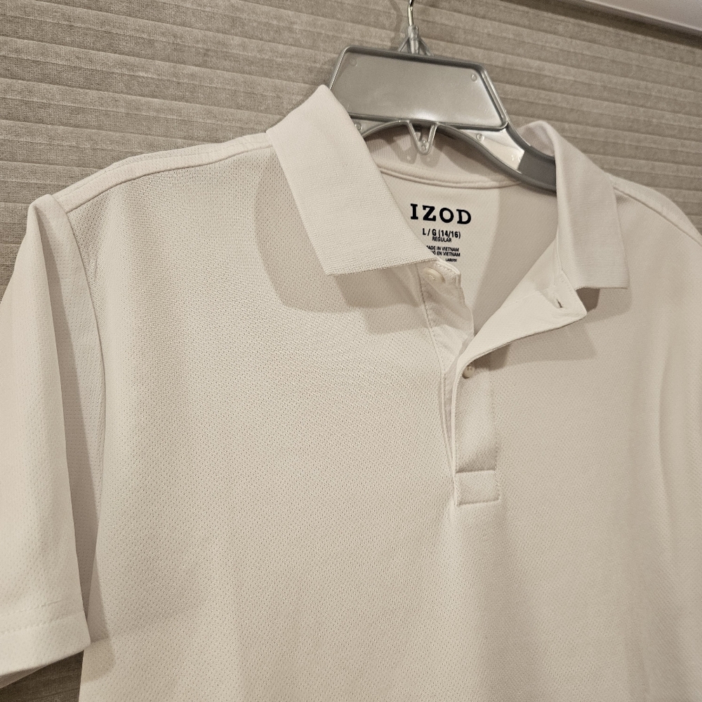 IZOD Boy's Classic Cream Polo Shirt